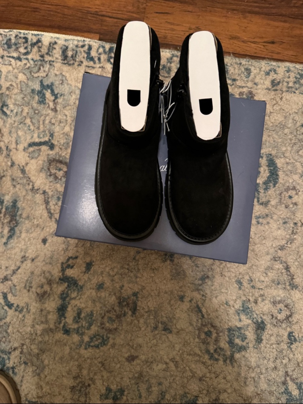 Universal Thread Black Suede Ankle Booties